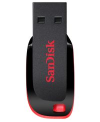 SanDisk Cruzer Blade Clé USB - 128 Go - USB 2.0 - Noir/Rouge
