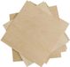 Allecta - Plaques de bois artisanal 10 pièces 220x220x1,5 mm