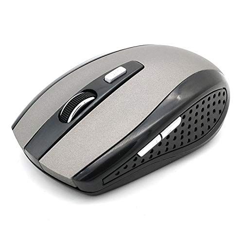 n/a Draadloze gamingmuis, 10m werkende optische muis met 2000 DPI Mini USB-ontvanger, grijs