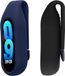 kwmobile 2x Clip Holders for Xiaomi Mi Band 10 / 9 / 8 Clip On - Fitness Tracker Case Holder Replacement Set - TPU Silicone Tracker Holder for Sport - Black / Dark Blue