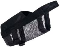 Trixie Muilkorf Polyester met Gaas Inzet Zwart L-XL 28-46 CM