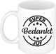 Bellatio Decorations Shoppartners Bv Super bedankt juf mok/beker wit 300 ml - Cadeau mok