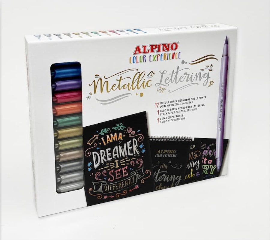 Alpino AR010701 - Set of 12 Assorted Colour Highlighters