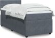 Maison Exclusive - Sommier à lattes de lit et matelas Velours gris foncé 90x190 cm
