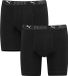 Puma 2-pack extra lange pijpjes boxershorts heren - Anti schuur onderbroek mannen - Katoen - XL - Zwart
