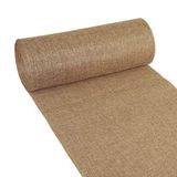 Deko AS GmbH Shabby Chic linnen-look tafelloper, polyester geurloos, cocos, 30 cm x 15 m