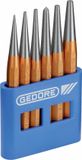 Gedore 113 doorslagset 6-delig in PVC-houder
