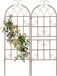 Relaxdays Klimplantenrek, Set van 2, H x B 150 x 50 cm, Vrijstaand, Bruin