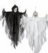 Fiestas Guirca Horror hangdecoratie spook - geest pop - zwart - 75 cm