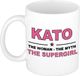 Bellatio Decorations naam cadeau mok - Kato - Woman Myth Supergirl - koffiemok - 300 ml - collega - moederdag