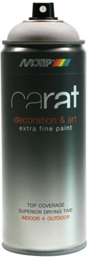 Motip Carat lak mat wit - 400 ml.