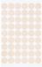 Byshayne - Couvercles de gouttière adhésifs - 54 pièces - PVC - bouchons décoratifs - jaune clair - facile à appliquer - 2 x 2 cm - Autocollants de meubles