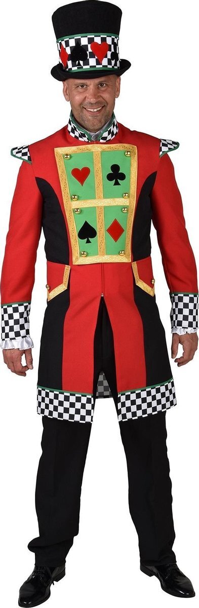 Magic design Slipjas Cardplayer Joker Polyester Rood Maat M