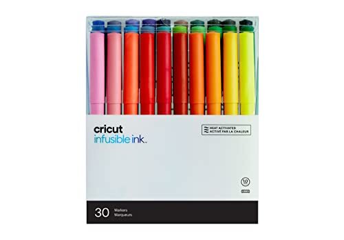 CRICUT 2008783 Marker Pen Set | Ultimate | Medium Point | 30 Pack | voor gebruik met Infusible Ink Compatibele Blanks en EasyPress of Autopress, 30 Count