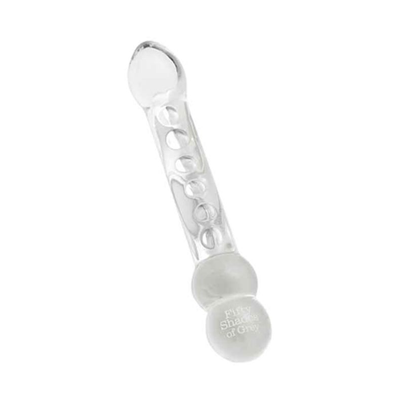 Fifty Shades of Grey Drive me Crazy Glass Massage Wand - Transparant