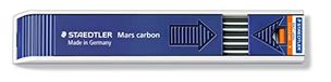 Staedtler Mars Carbon H Plastic lood (Pack van 12), zwart