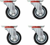vidaXL Zwenkwielen 4 stuks 75 mm