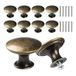 10 Vintage Ronde Lade Handvat Retro Pull Handgrepen Halve Cirkel Metalen Pull Handvat Kast Deur Ladeknop Antieke Bronzen Meubelknoppen