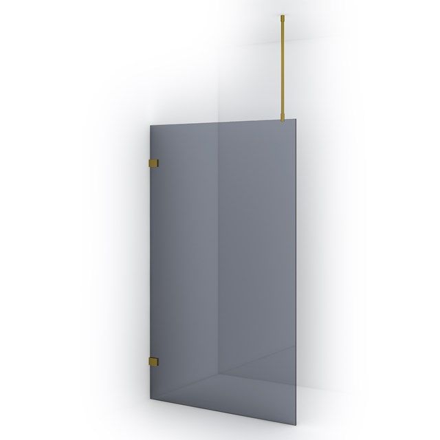Maxaro Inloopdouche Diamond 120cm Rookglas Goud