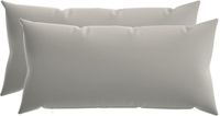 vidaXL - Kussensloop - 2 stuks - HEERLEN - Grijs - 40 x 80 cm - Polyester