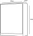 Differnz Armoire de toilette - 45x35x15cm - Blanc - Avec miroir - 1 porte