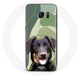 Maniacase Hoesje voor Samsung Galaxy S6 edge Beauceron zwart hondenras