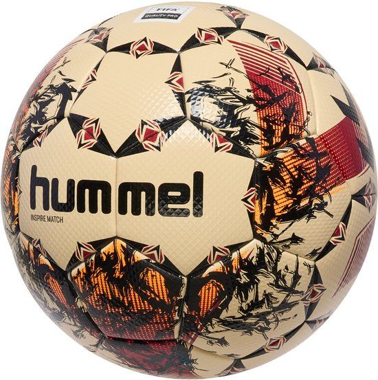 Hummel Hmlinspire Match Fb 234024 Voetbalshirt voor Kinderen - Kastanjebruin/Champagne/Zwart