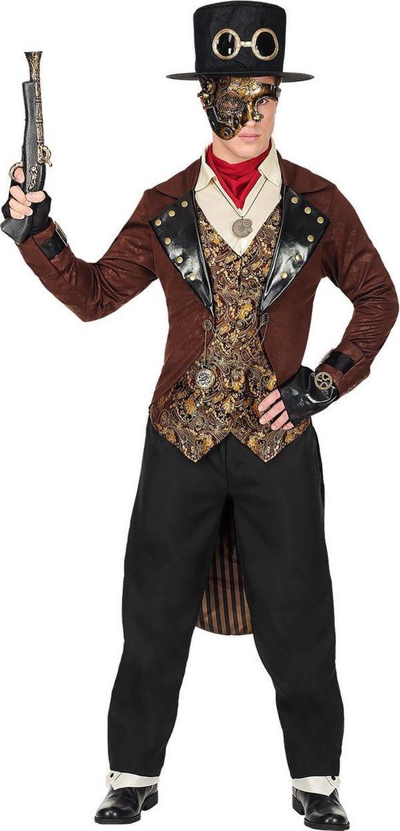 Widmann Steampunk Kostuum | Steampunk Heer Van Stand | Man | Medium | Carnaval