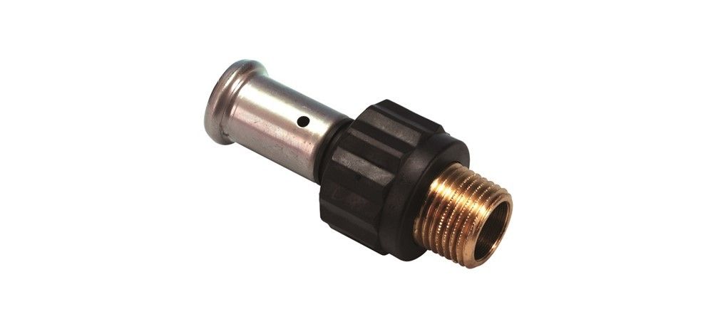 Henco Persfitting met 2 aansluitingen