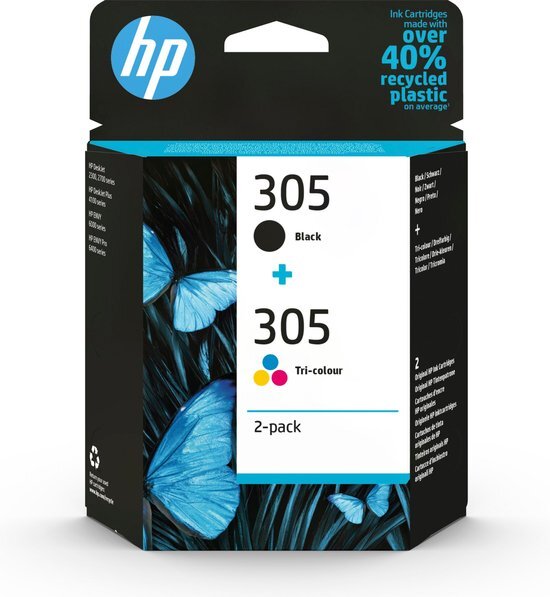 HEMA Cartridge HP 305 Zwart/kleur - 2 Stuks