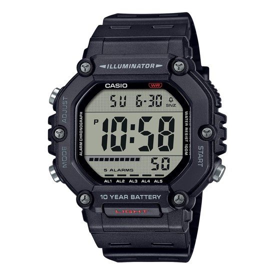 Casio Collection AE-1600H-1AVEF Digital Watch - Black - 47 mm