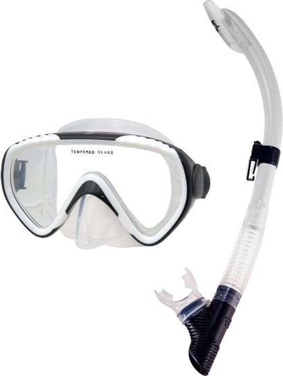 IST Sports Scope Snorkelset - Volwassenen - Wit - Masker en Snorkel