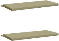 vidaXL - 2-delige Bankkussens SOEST - 100% Polyester - Lichtgroen
