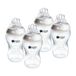 Tommee Tippee Closer to Nature Babyflessen, borstachtige zuiger met anti-koliekventiel, 340 ml, 4 stuks