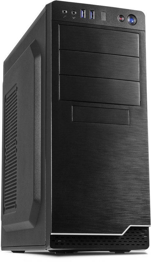 Inter-Tech IT-5916 Midi Tower Case Zwart 500 Watt Voeding
