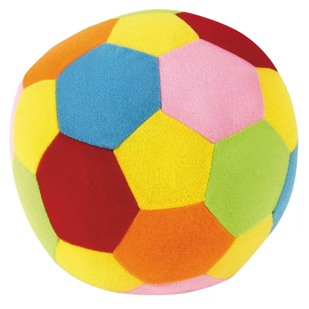 Johntoy Happy World bal met rammel 18 cm