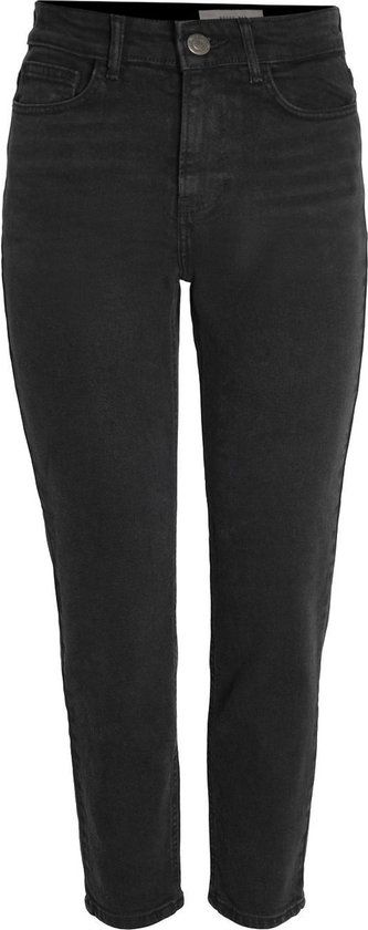 Noisy may Jeans Nmmoni Hw Straight Ank Black Jeans - W27 X L32
