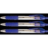 Quantore Balpen Quantore Grip drukknop blauw medium - 144 stuks