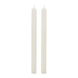 Cereria Di Giorgio - 8 cilindrische kaarsen - diameter 2,2 cm, hoogte 25 cm - kleur crème - brandduur 8 uur