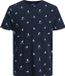 JACK&JONES - JORPOSITANO AOP TEE SS CREW NECK JNR - Garçon - T-shirts - Navy Blazer - Coton - Taille 152