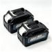 Makita 2x Batterie 40v Max Xgt 2.0ah Li-ion Compatible Bl4025 Bl4040 191b26-6