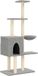 vidaXL Arbre à chat avec poteaux à gratter en sisal 145 cm gris clair