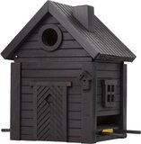 Wildlife Garden Multiholk Carbon Black - Vogelhuisje - Hangend - Hout - Rood