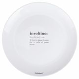 Victionary Inrolgordijn, platte borden, rond, 27 cm, opaalglas, 6 stuks