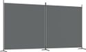 vidaXL Kamerscherm met 2 panelen 346x180 cm stof antracietkleurig