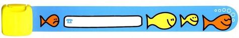Infoband Armband ID vis meerkleurig