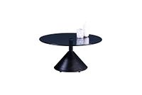 M2 Kollektion Montreal 2 salontafel, metaal, zwart, 80 x 40 x 80 cm
