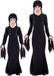 Widmann The Addams Family Morticia Zwarte Jurk Kind - Maat 158