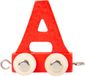 Small Foot - Houten Lettertrein Rood - A - 12 stuks