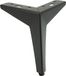 Pieds de meuble "Ster" - Noir mat, 15 cm de haut